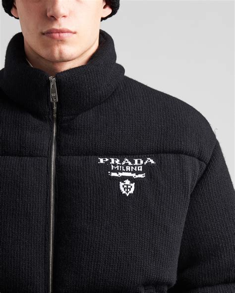 prada womens winter coats|Prada cropped cashmere down jacket.